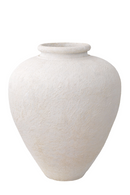 Vase blanc en argile -L- | Eichholtz Reine | Meubleluxe.fr