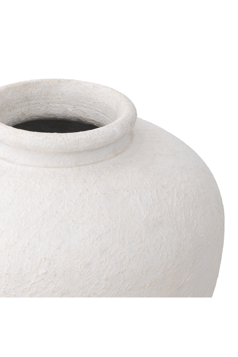 Vase blanc en argile -L- | Eichholtz Reine | Meubleluxe.fr