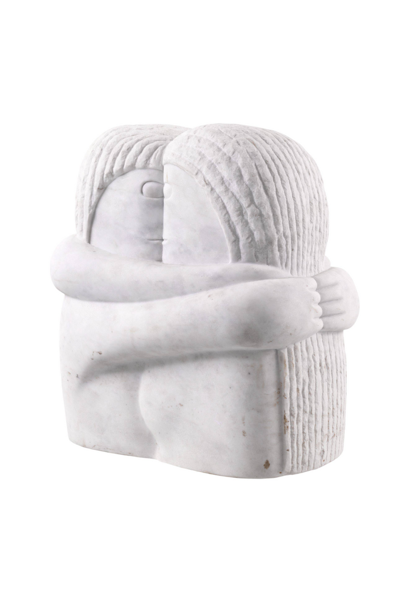 Statue en marbre blanc | Eichholtz Love Couple | Meubleluxe.fr