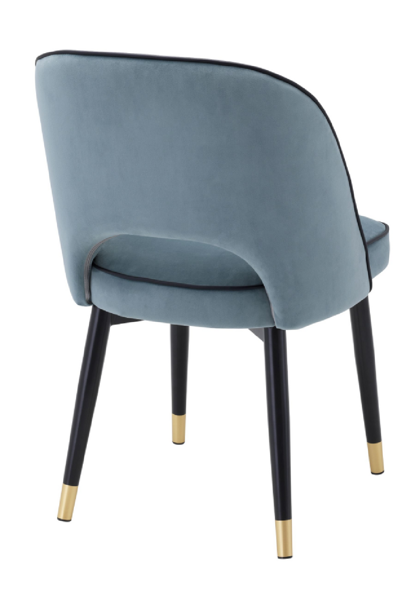 Chaises en velours bleu (lot de 2) | Eichholtz Cliff | Meubleluxe.fr