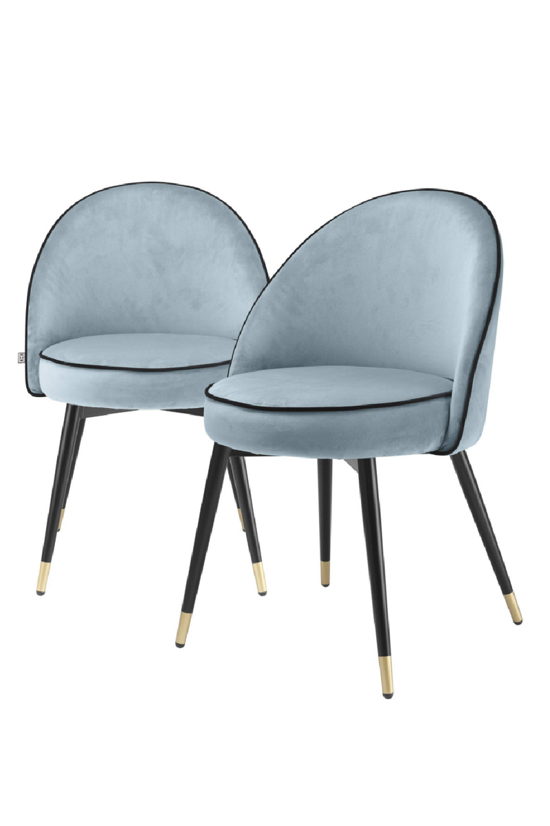 Chaises en velours bleu (lot de 2) | | Eichholtz Cooper | Meubleluxe.fr