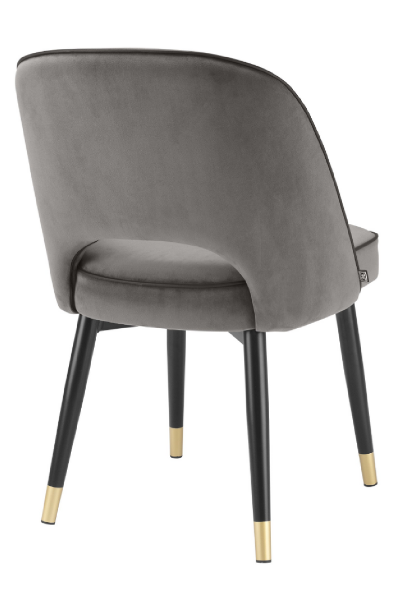 Chaises en velours gris (lot de 2) | Eichholtz Cliff | Meubleluxe.fr