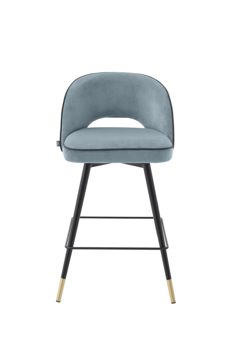 Chaise de bar bleu S (lot de 2) | Eichholtz Cliff | Meubleluxe.fr