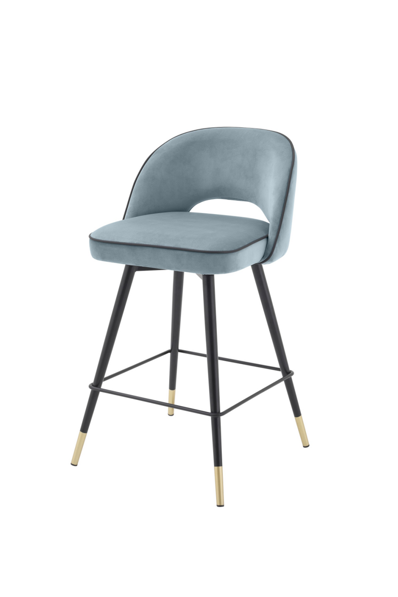 Chaise de bar bleu S (lot de 2) | Eichholtz Cliff | Meubleluxe.fr