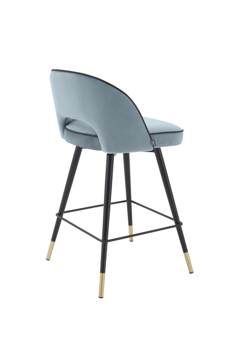 Chaise de bar bleu S (lot de 2) | Eichholtz Cliff | Meubleluxe.fr