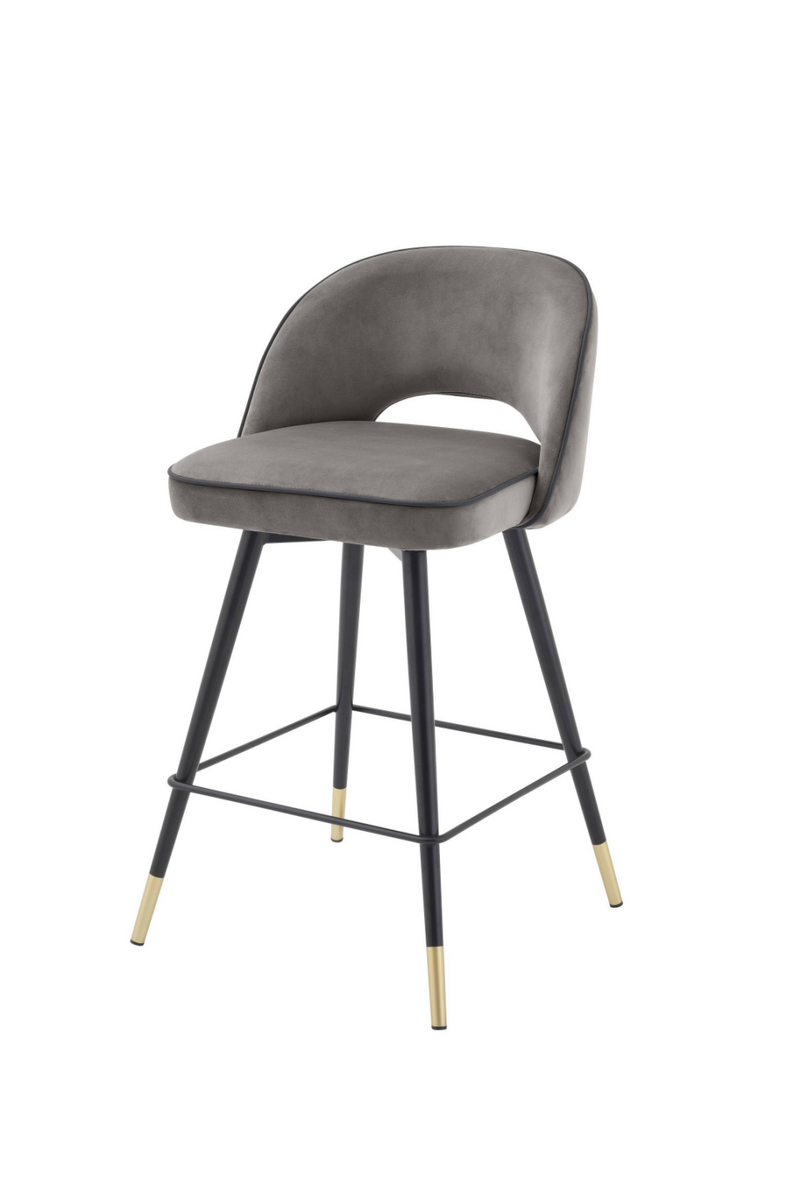 Tabouret de bar gris -S- (lot de 2) | Eichholtz Cliff | Meubleluxe.fr