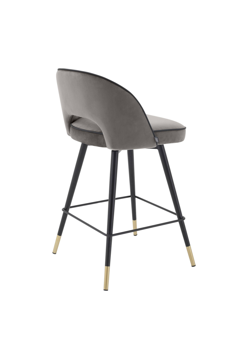 Tabouret de bar gris -S- (lot de 2) | Eichholtz Cliff | Meubleluxe.fr