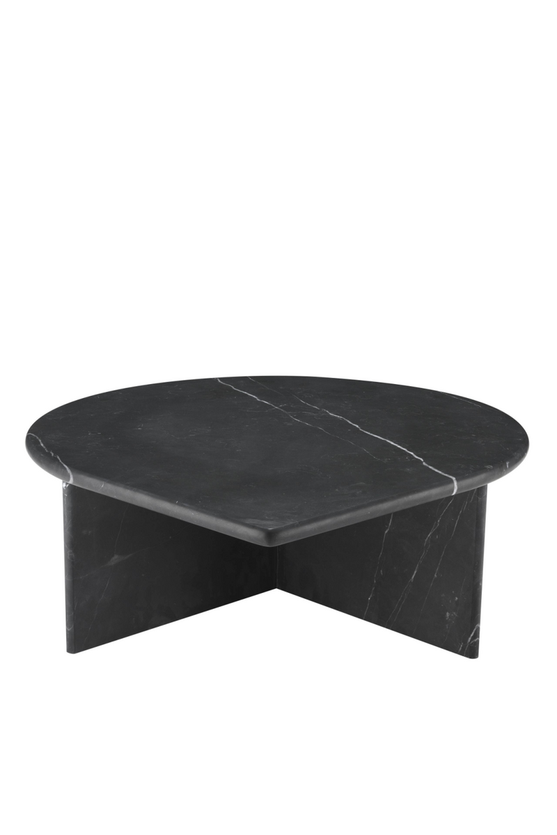 Table basse en marbre noir (lot de 3) | Eichholtz Naples | Meubleluxe.fr