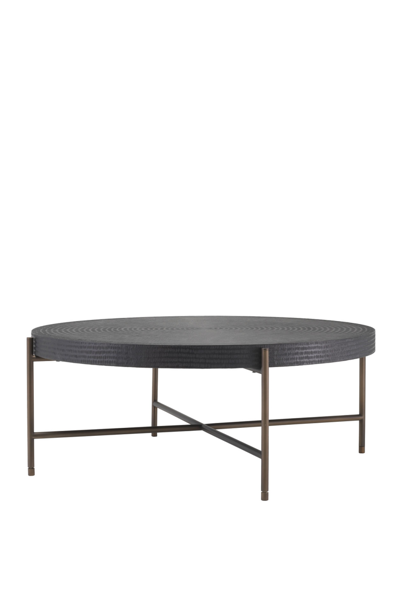 Table basse ronde noire | Eichholtz Nikos | Meubleluxe.fr