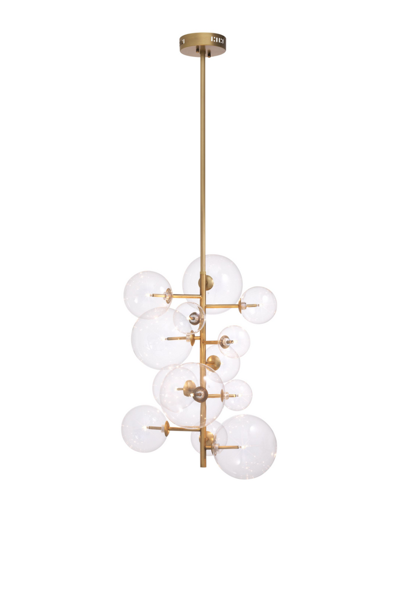 Lustre doré à globes | Eichholtz Ezra | Meubleluxe.fr