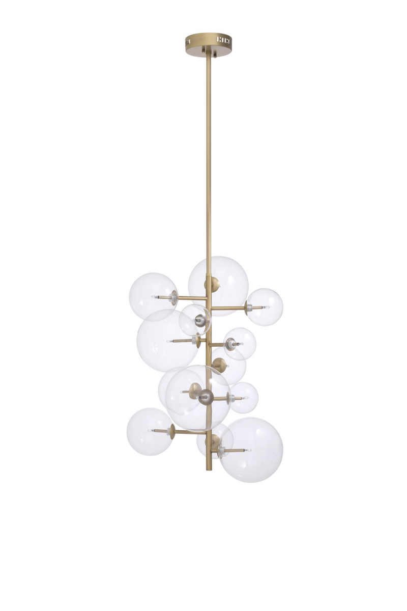 Lustre doré à globes | Eichholtz Ezra | Meubleluxe.fr