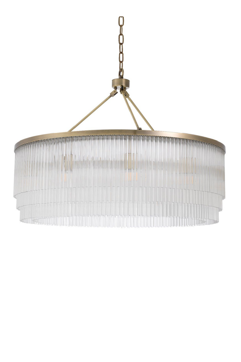 Lustre doré en verre -L- | Eichholtz Hector | Meubleluxe.fr