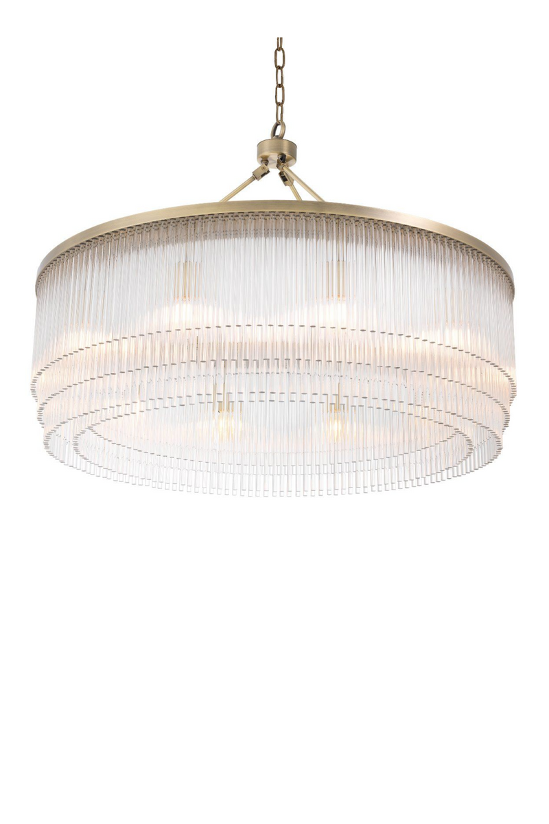 Lustre doré en verre -L- | Eichholtz Hector | Meubleluxe.fr