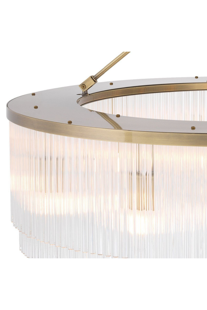 Lustre doré en verre -L- | Eichholtz Hector | Meubleluxe.fr