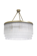 Lustre doré en verre -S- | Eichholtz Hector | Meubleluxe.fr