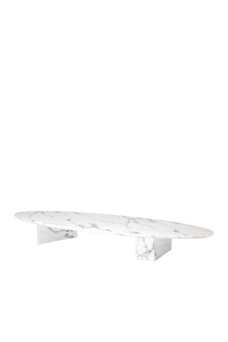 Table basse en marbre blanc | Eichholtz Aurore | Meubleluxe.fr