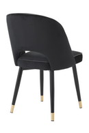 Chaises en velours noir (lot de 2) | Eichholtz Cliff | Meubleluxe.fr