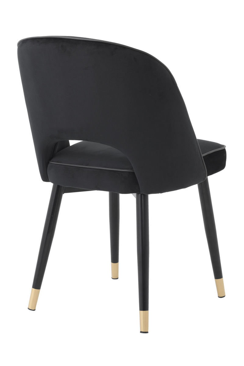 Chaises en velours noir (lot de 2) | Eichholtz Cliff | Meubleluxe.fr