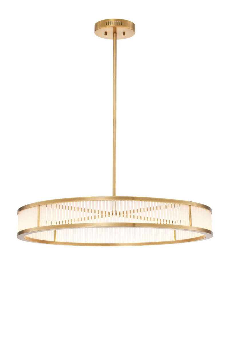 Lustre rond doré à LED | Eichholtz Thibaud L | Meubleluxe.fr