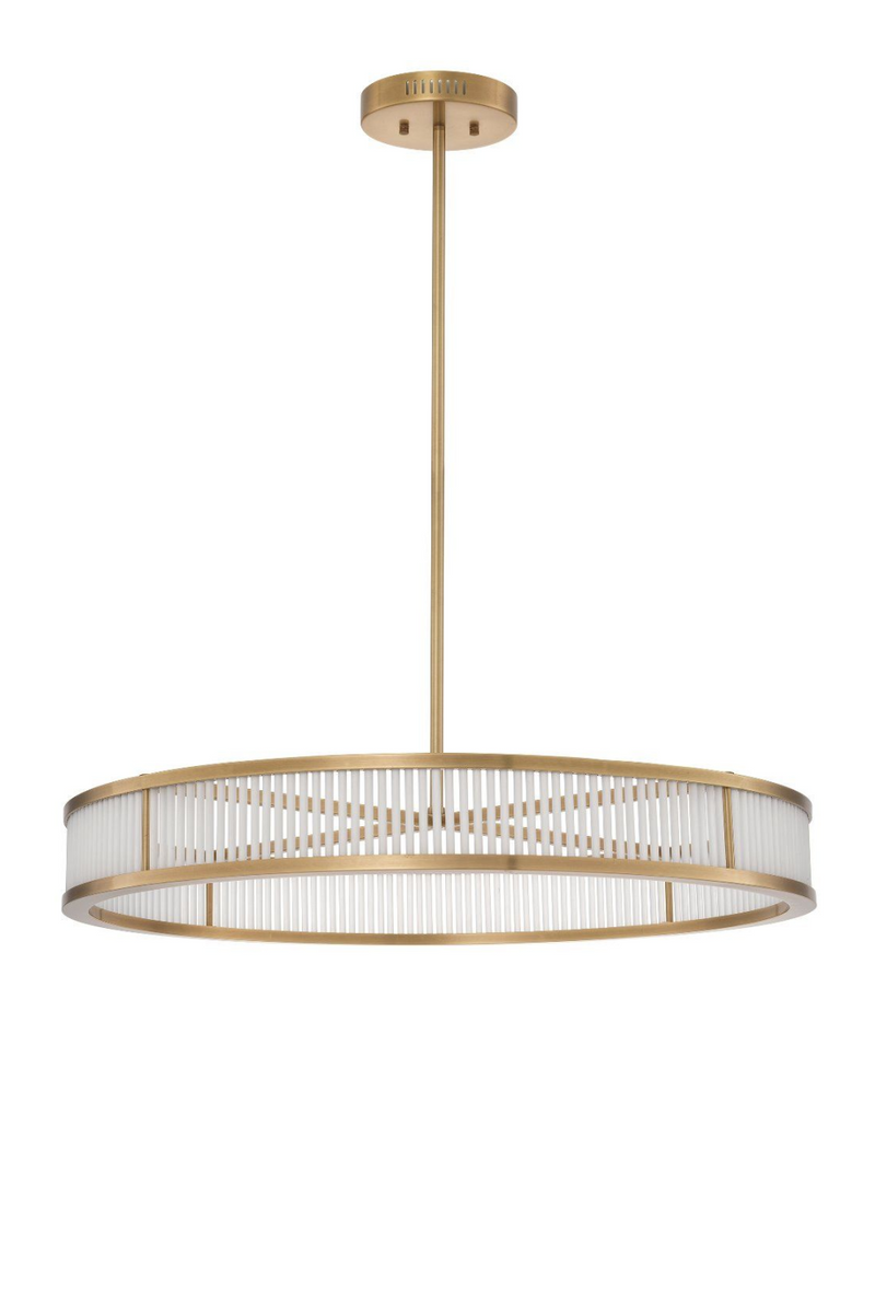 Lustre rond doré à LED | Eichholtz Thibaud L | Meubleluxe.fr