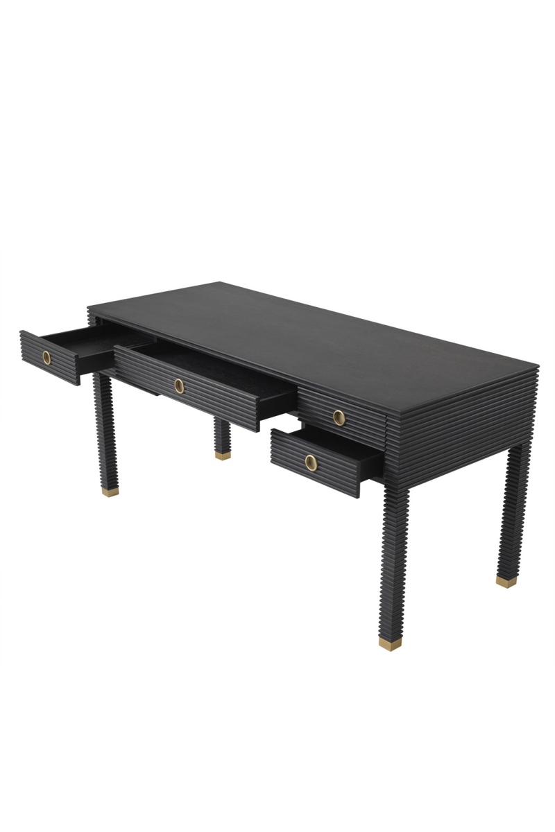 Bureau en chêne anthracite | Eichholtz Dimitrios | Meubleluxe.fr