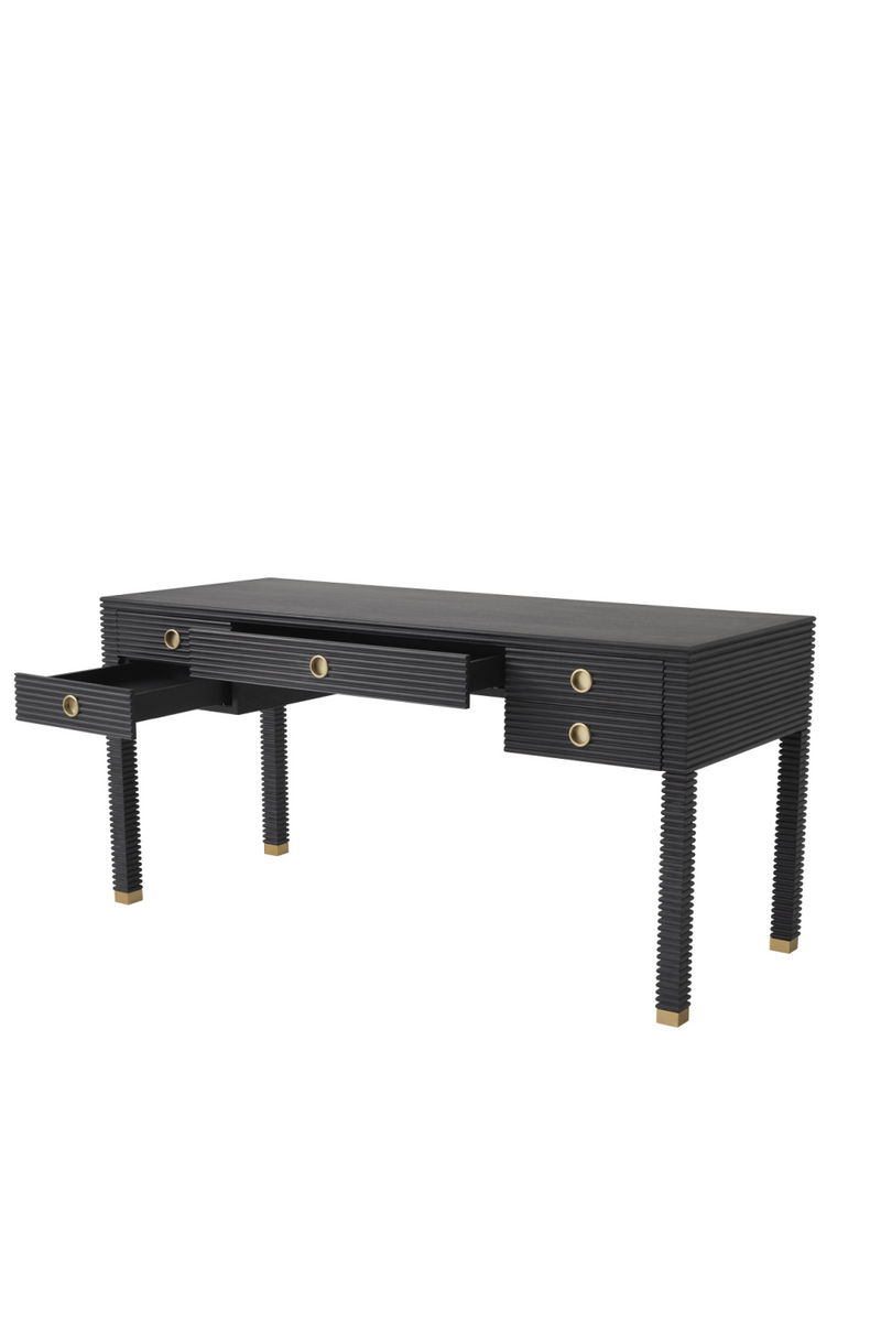 Bureau en chêne anthracite | Eichholtz Dimitrios | Meubleluxe.fr