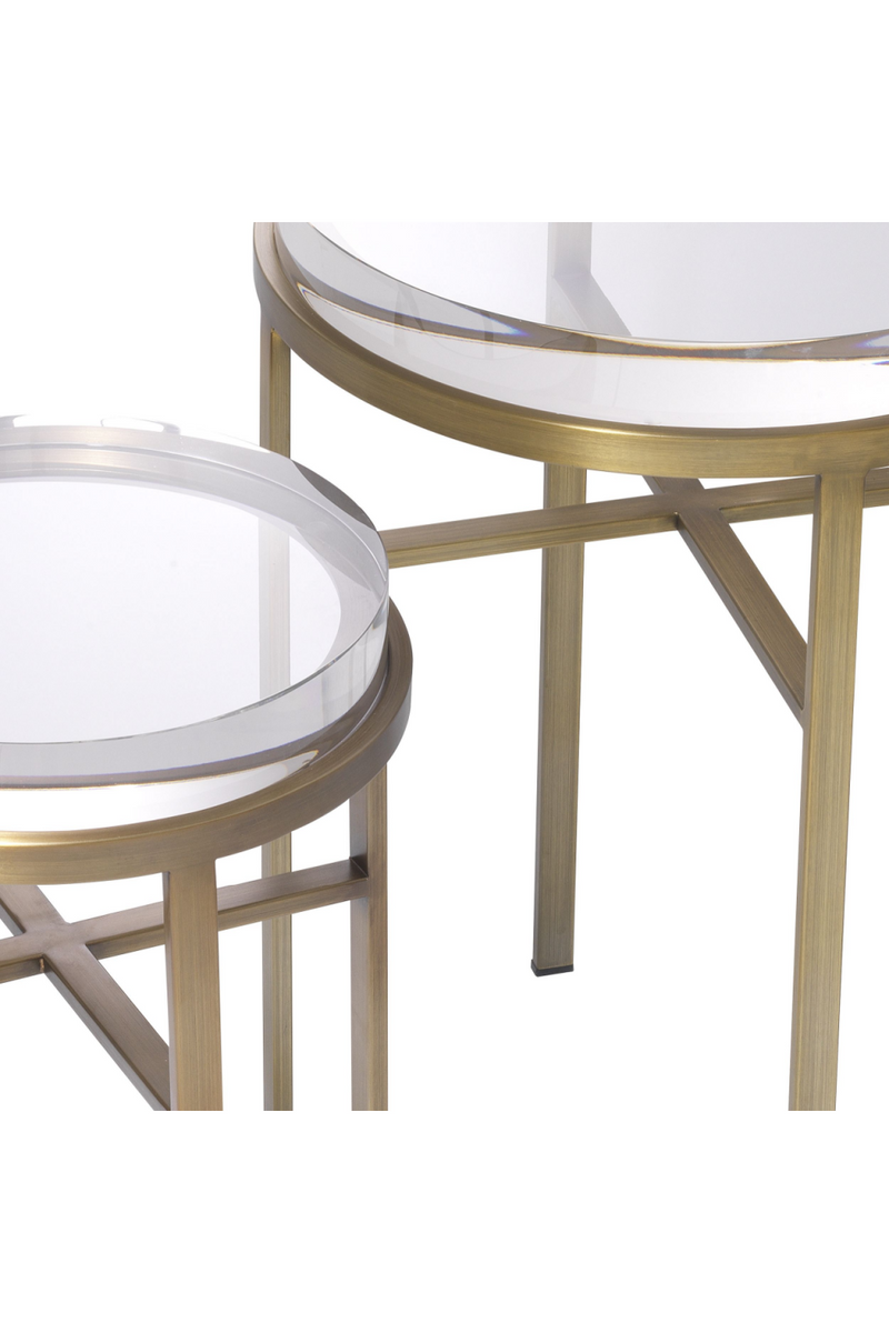 Ensemble de tables d'appoint en laiton (Lot de 2) | Eichholtz Hoxton | Meubleluxe.fr