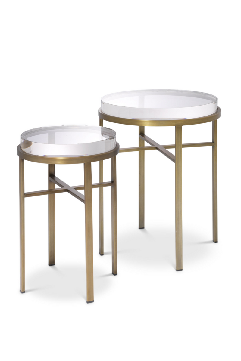 Ensemble de tables d'appoint en laiton (Lot de 2) | Eichholtz Hoxton | Meubleluxe.fr