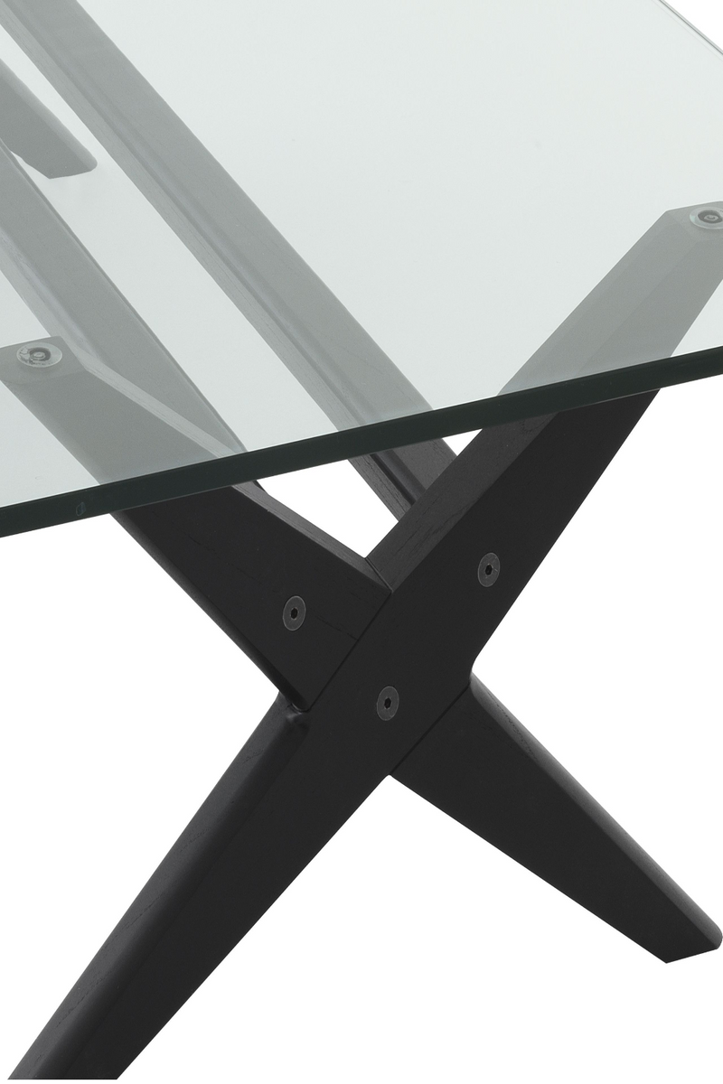 Table basse noire en verre | Eichholtz Maynor | Meubleluxe.fr