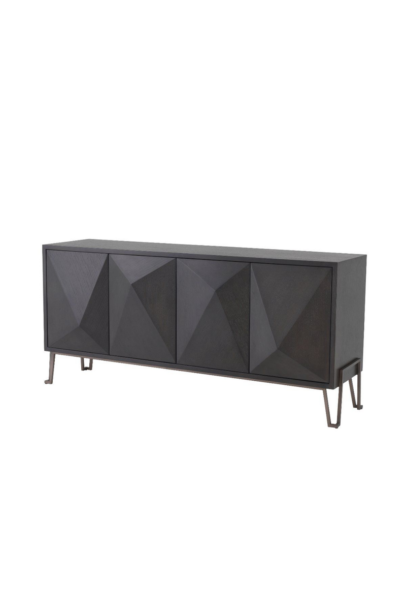 Buffet noir en chêne Art Déco | Eichholtz Highland | Meubleluxe.fr