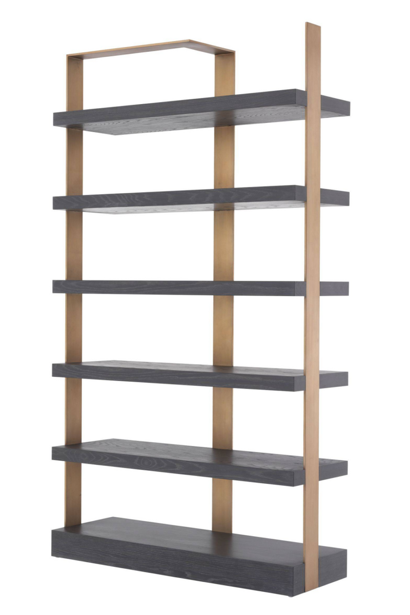 Etagère noire et dorée | Eichholtz Geo | Meubleluxe.fr
