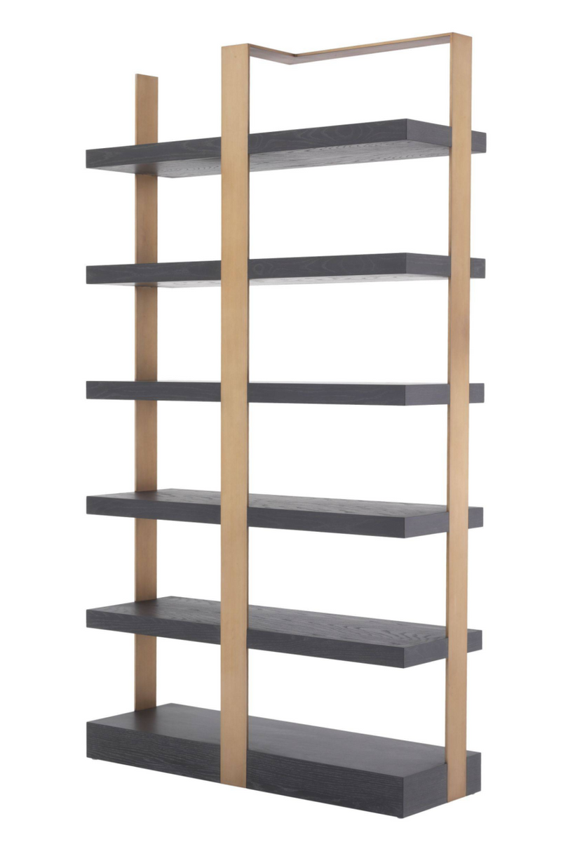 Etagère noire et dorée | Eichholtz Geo | Meubleluxe.fr