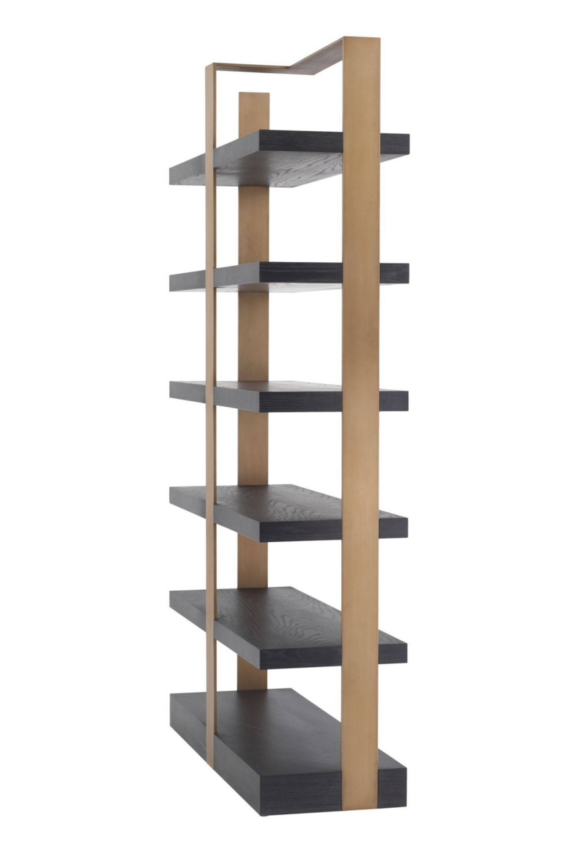 Etagère noire et dorée | Eichholtz Geo | Meubleluxe.fr