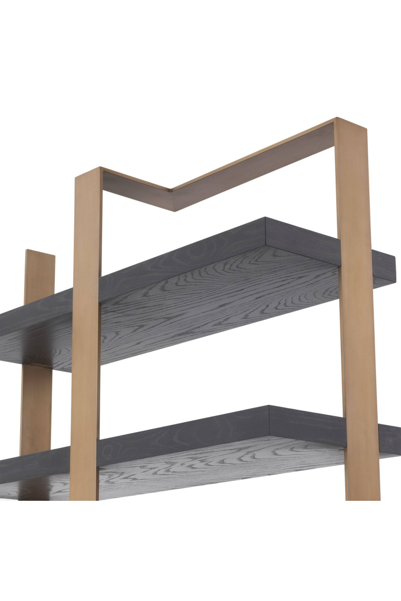 Etagère noire et dorée | Eichholtz Geo | Meubleluxe.fr