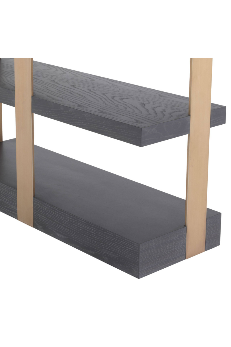 Etagère noire et dorée | Eichholtz Geo | Meubleluxe.fr