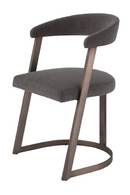 Chaise de salle à manger à dossier incurvé en bronze | Eichholtz Dexter | Meubleluxe.fr