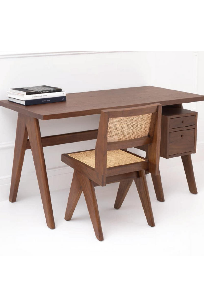 Bureau marron en bois | Eichholtz Jullien | Meubleluxe.fr