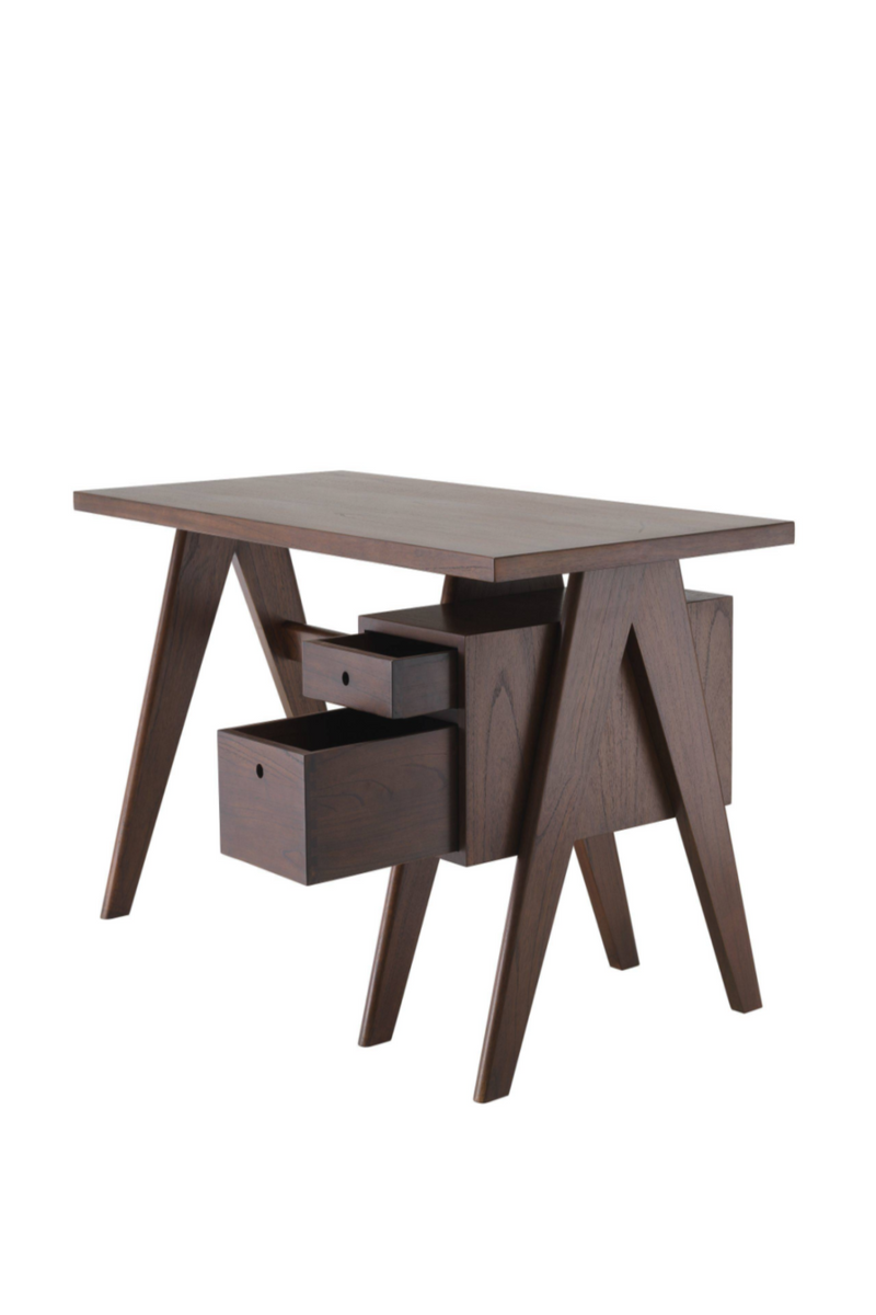 Bureau marron en bois | Eichholtz Jullien | Meubleluxe.fr