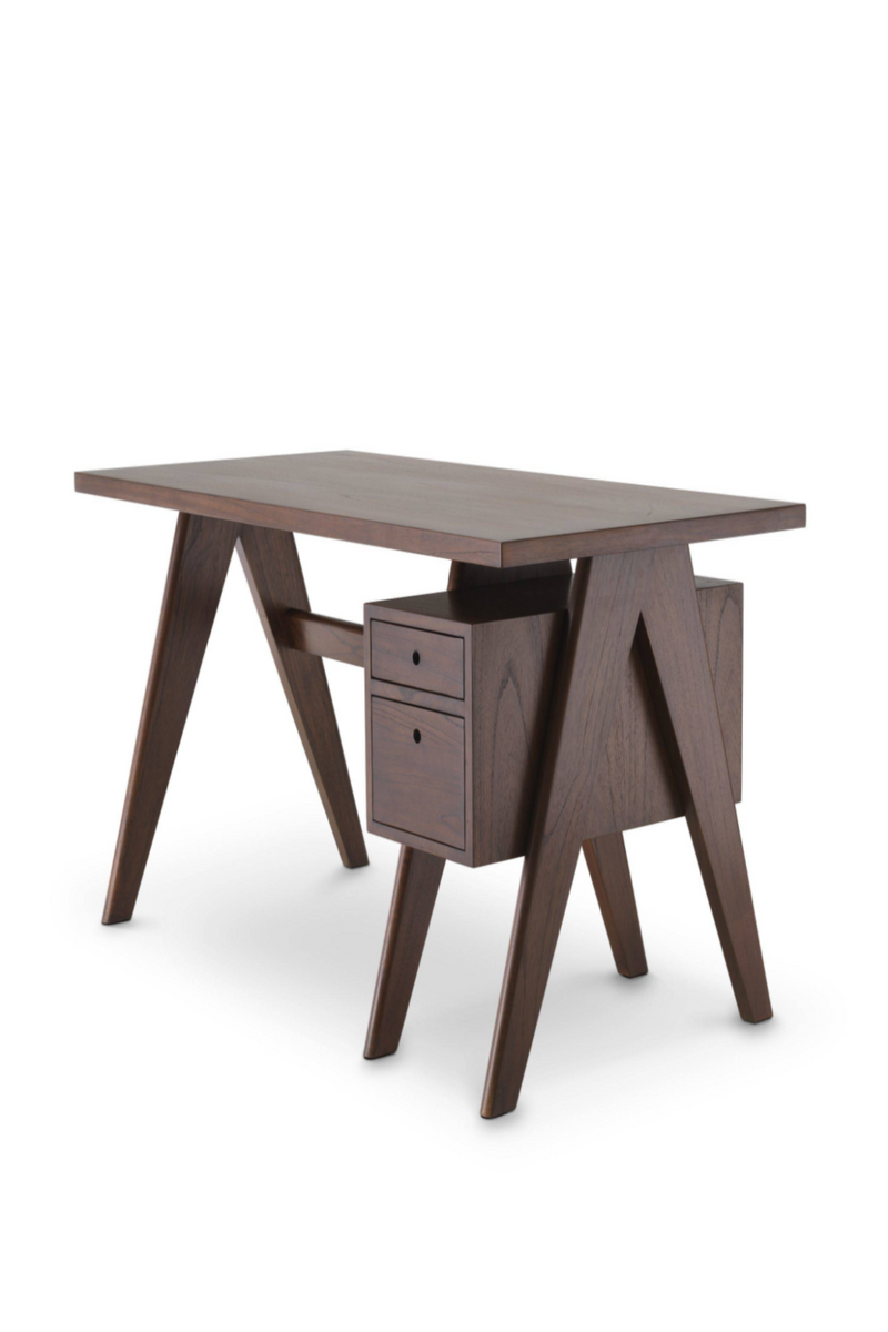 Bureau marron en bois | Eichholtz Jullien | Meubleluxe.fr