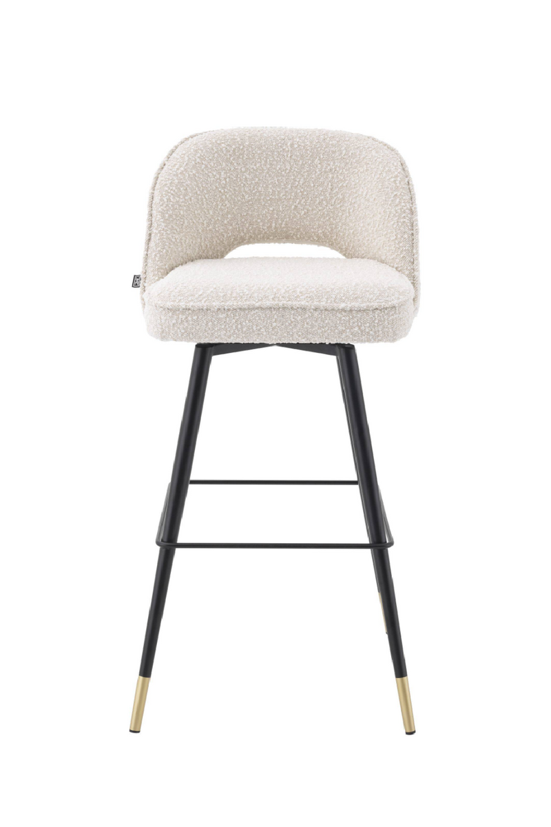 Chaise de bar blanc L (lot de 2) | Eichholtz Cliff | Meubleluxe.fr