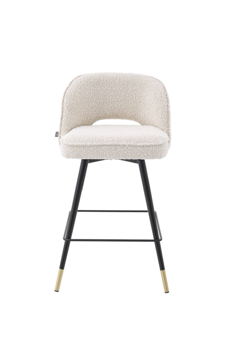 Chaise de bar blanc S (lot de 2) | Eichholtz Cliff | Meubleluxe.fr