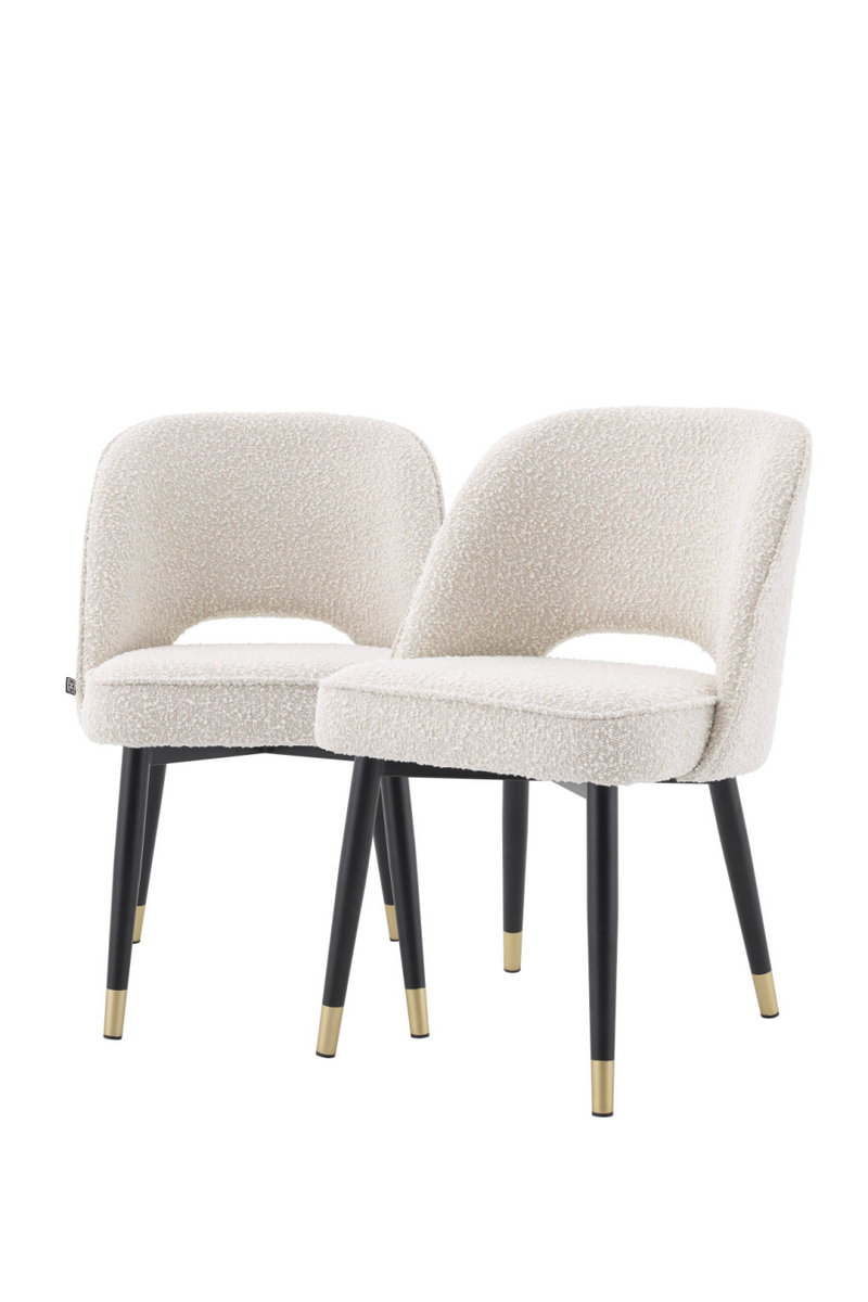 Chaises blanc crème (lot de 2) | Eichholtz Cliff | Meubleluxe.fr