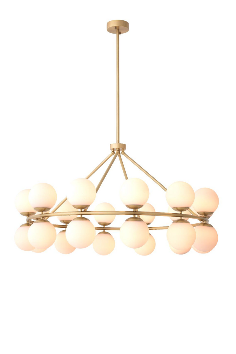 Lustre doré à globes | Eichholtz Hutchinson | Meubleluxe.fr