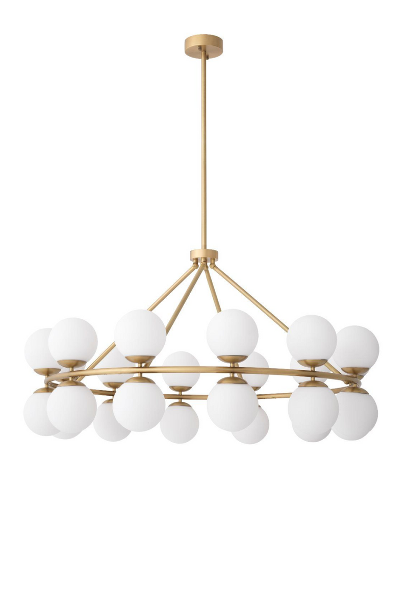 Lustre doré à globes | Eichholtz Hutchinson | Meubleluxe.fr