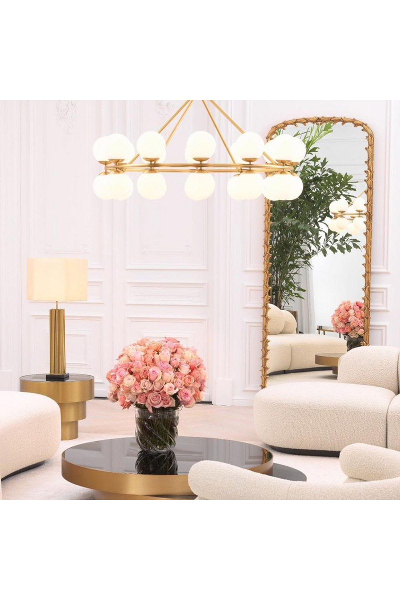 Lustre doré à globes | Eichholtz Hutchinson | Meubleluxe.fr