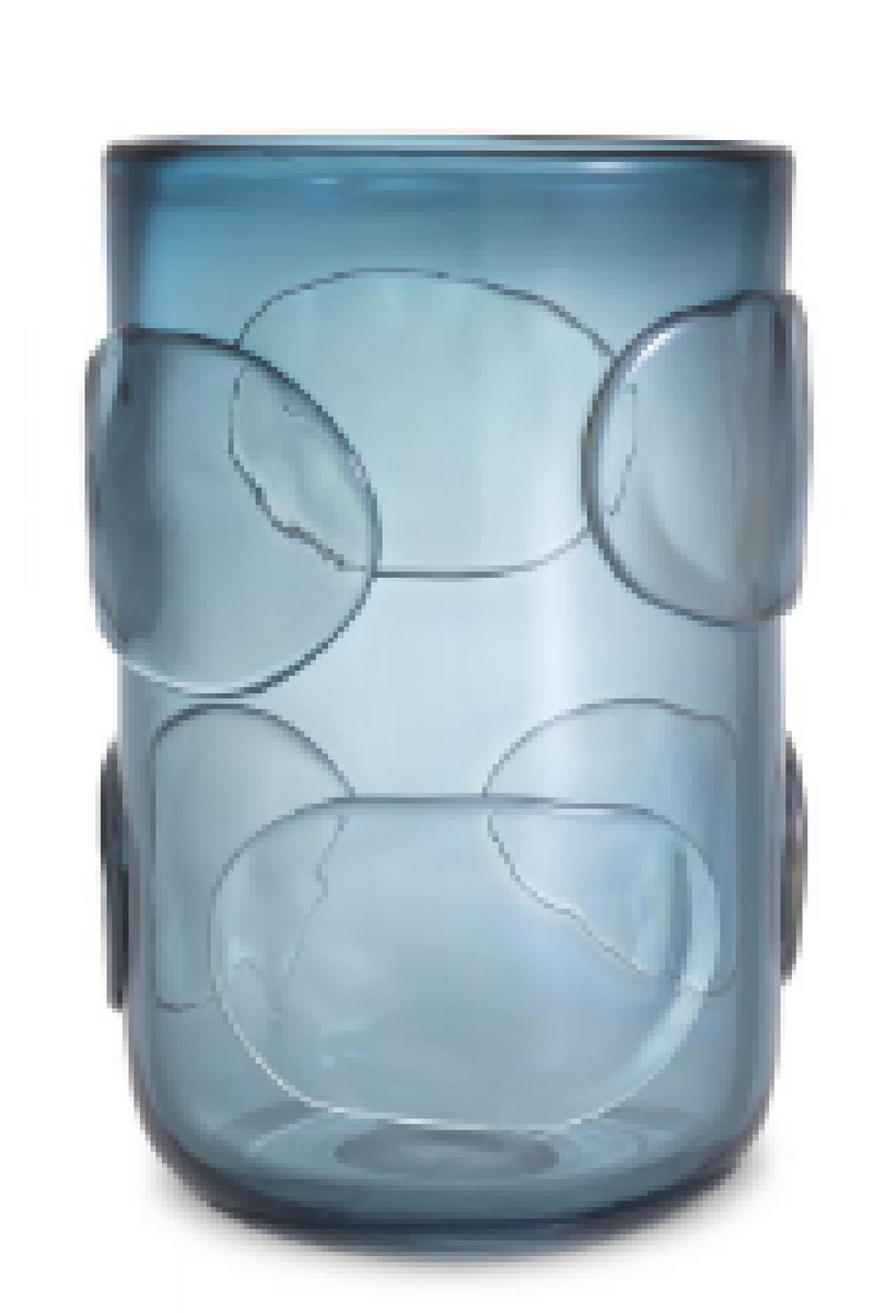 Vase en verre bleu -L- | Eichholtz Valerio | Meubleluxe.fr