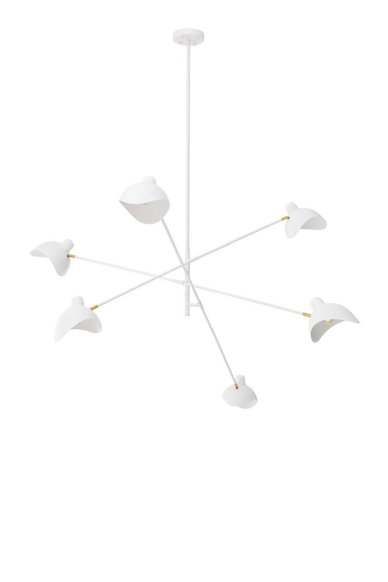 Lustre blanc Mid-Century | Eichholtz Meryll | Meubleluxe.fr