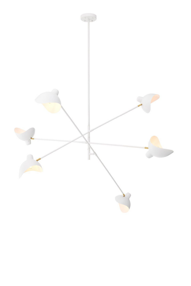 Lustre blanc Mid-Century | Eichholtz Meryll | Meubleluxe.fr