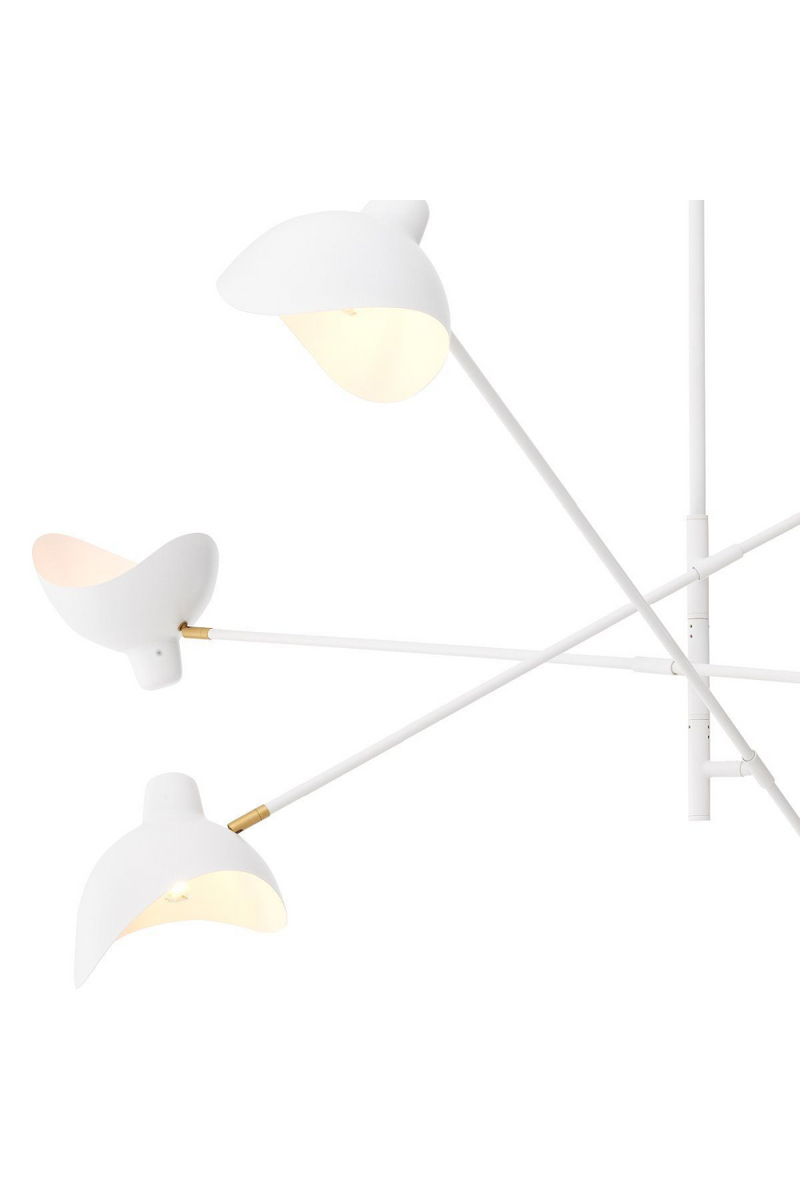 Lustre blanc Mid-Century | Eichholtz Meryll | Meubleluxe.fr