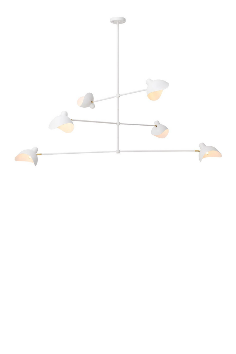 Lustre blanc Mid-Century | Eichholtz Vince | Meubleluxe.fr